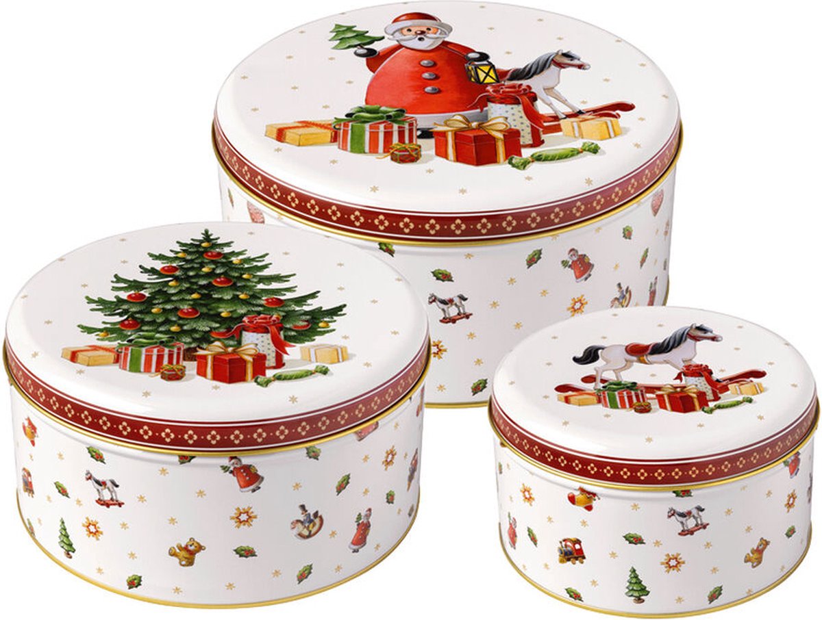 Scatola per biscotti senza marchio sans marque villeroy boch winter collage accessori 3 pezzi