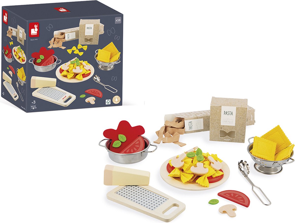 Janod - mix per pasta - set per pasta in feltro
