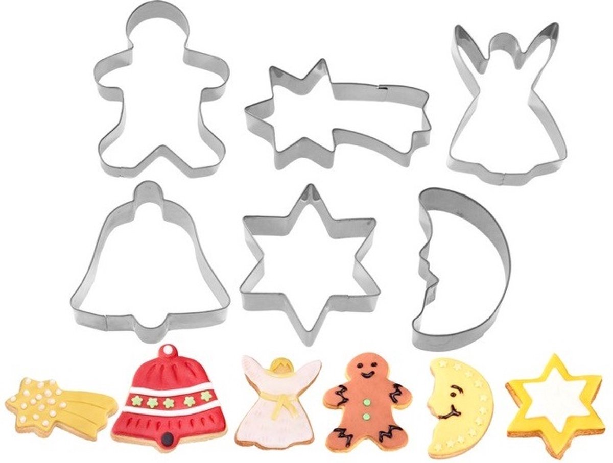 Cortadores de galletas de acero inoxidable Westmark - 6 piezas