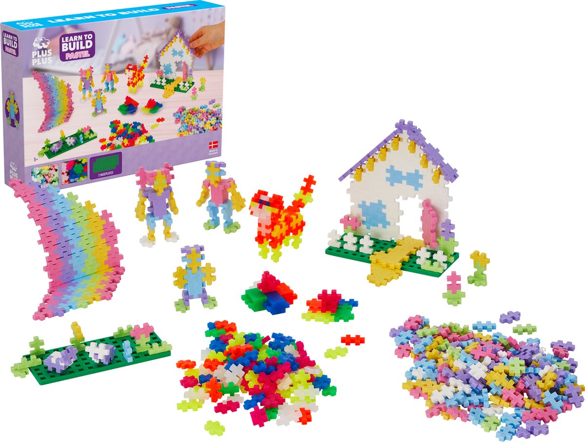 Plus plus impara a costruire pastello plus-plus: 600 pezzi (5009)
