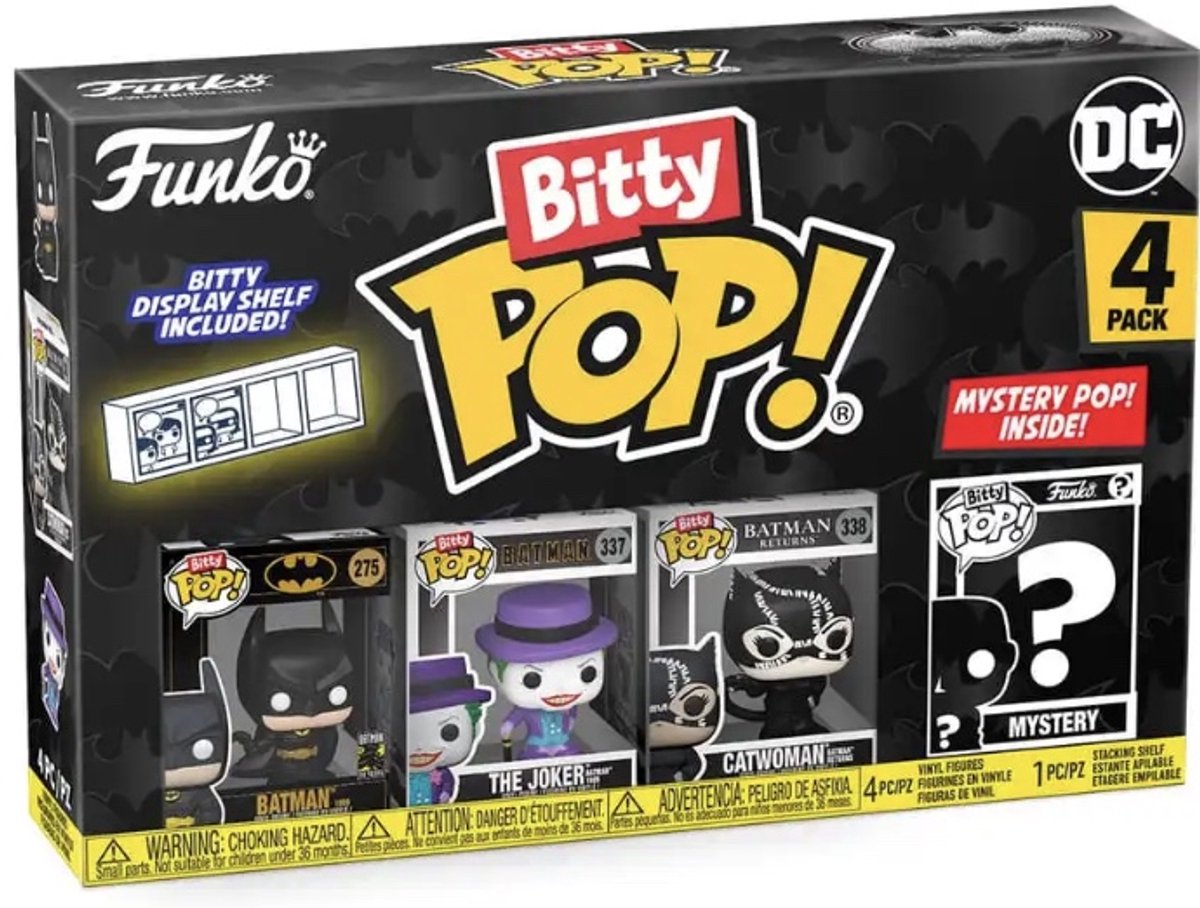 Funko bitty pop: batman 85 - batman 4pk.