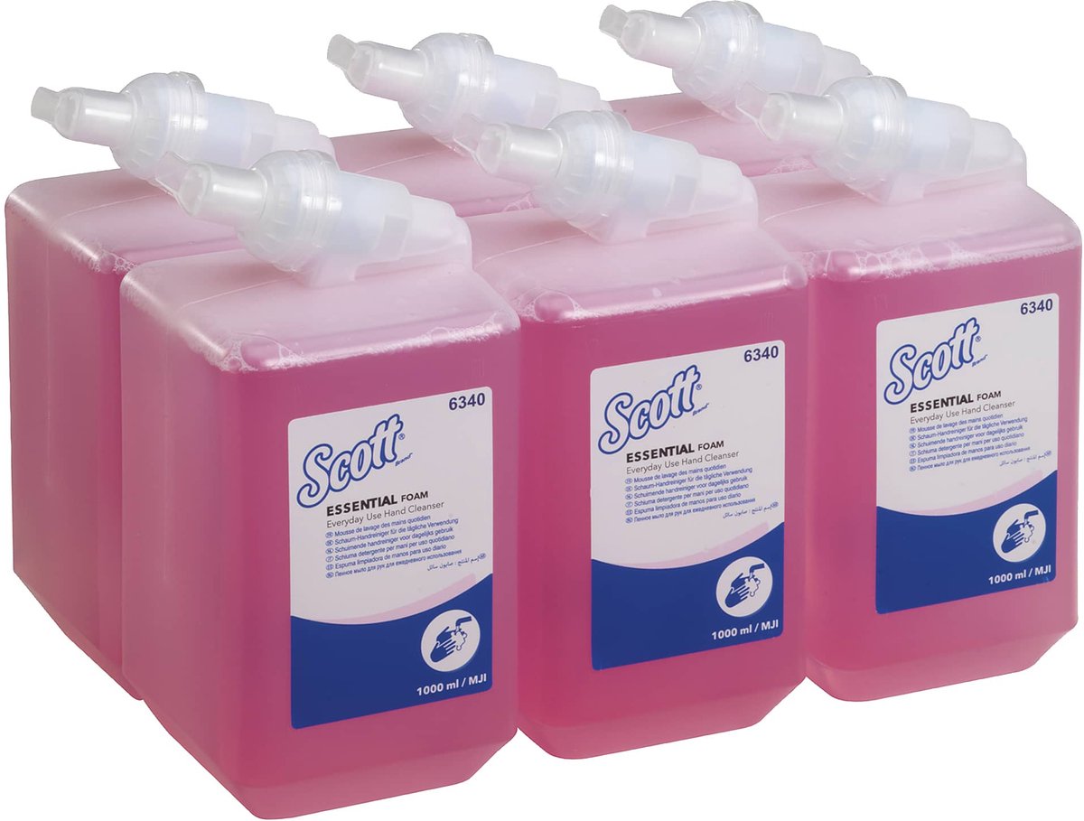Scott jabón de manos esencial espuma rosa 1000ml 6340