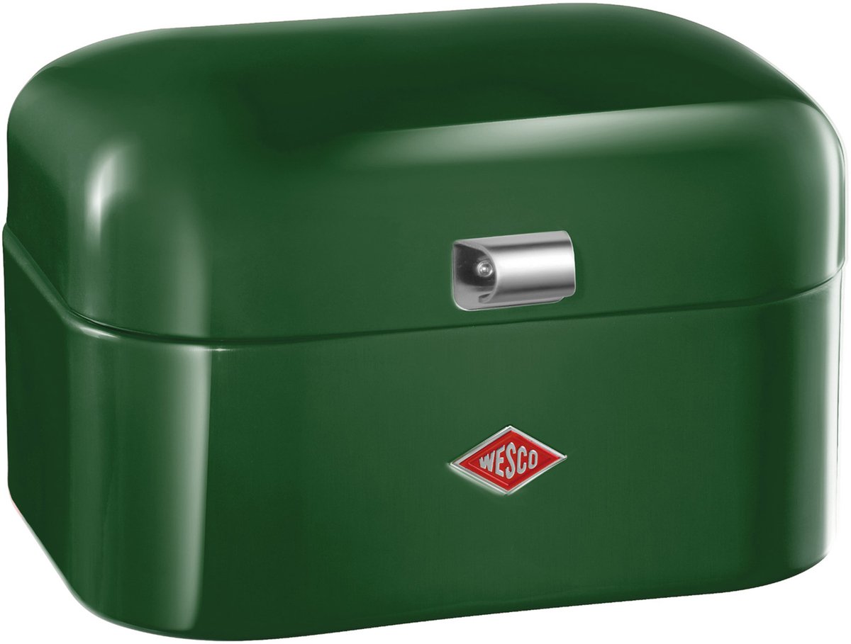 Wesco single grandy broodtrommel | 7,5 liter - maat m | metaal - donkergroen | broodopslag | special edition kerstmis