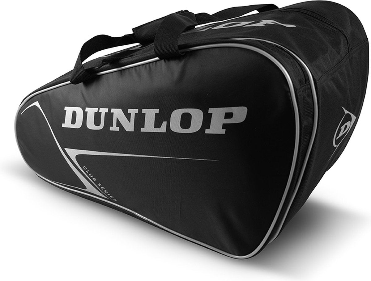 Dunlop - borsa da paddle - paletero club - nero argento