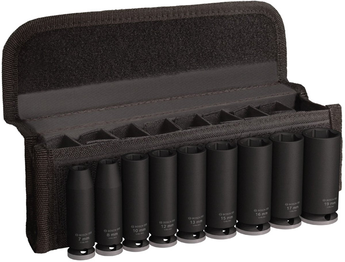 Set bussole Bosch professional pro Impact Impact lunghe 3 8 9 pezzi - 2608003037