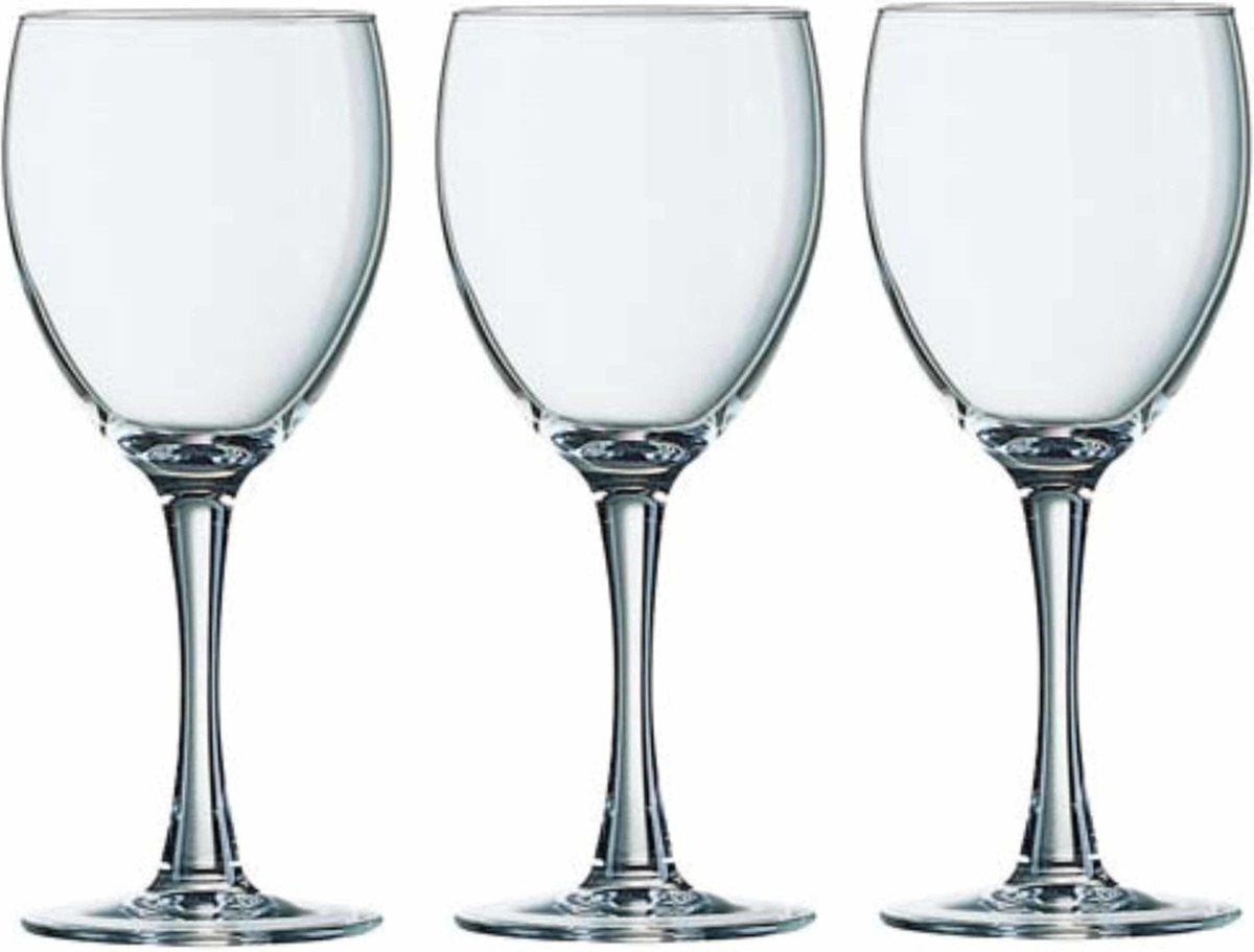 Bicchieri da vino arcoroc chef sommelier - 6 pezzi - vetro - 190 ml - vino bianco rosso