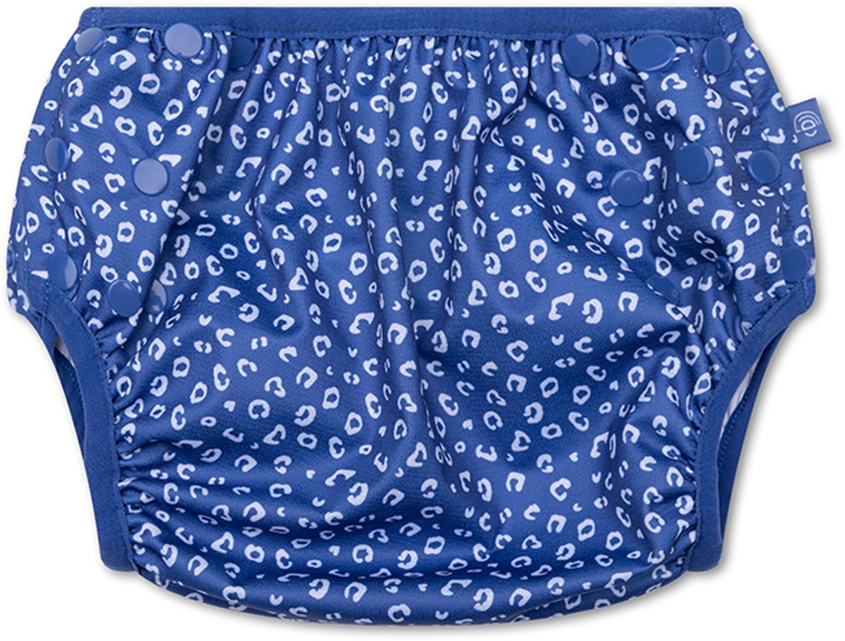 Leopardo | Pannolino di nuoto lavabile blu