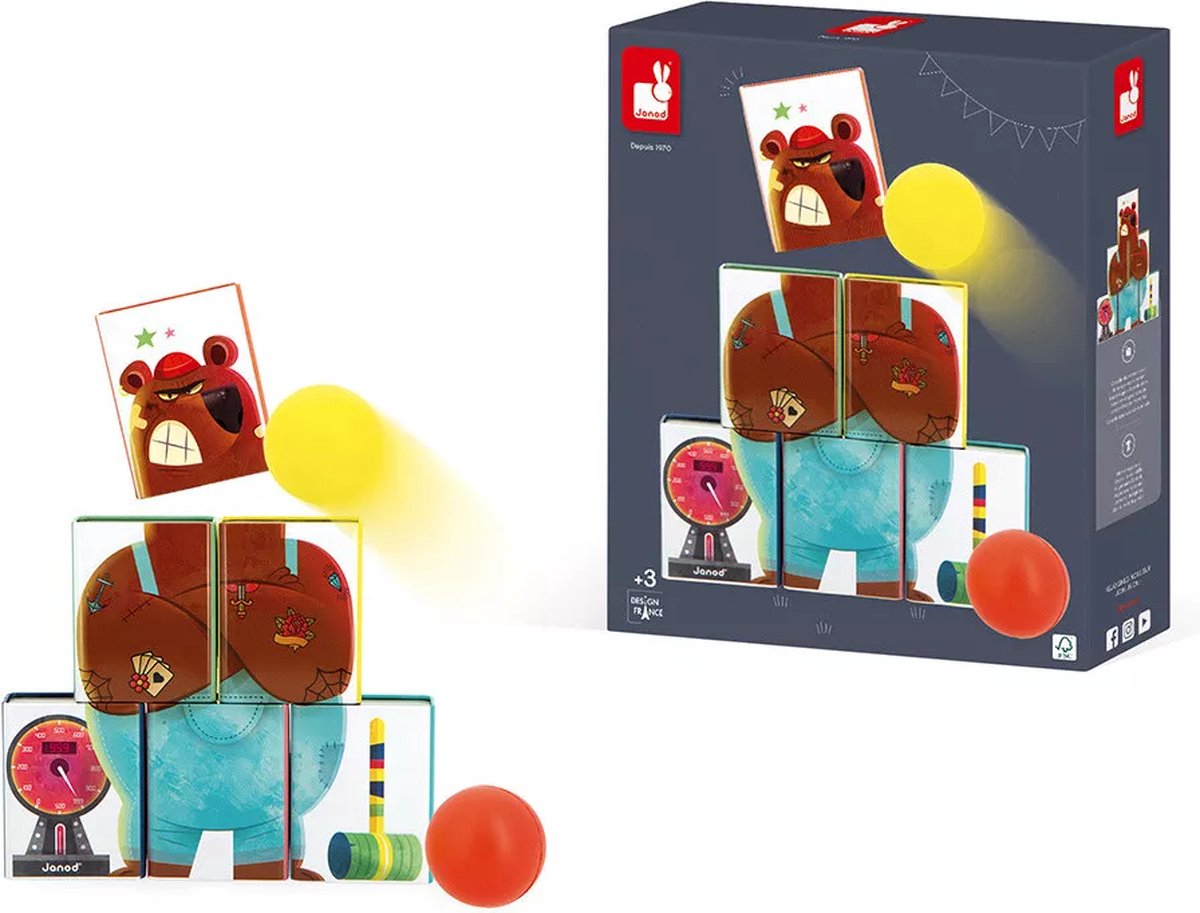 Janod - applepop - gioco di Mr Bear Tin