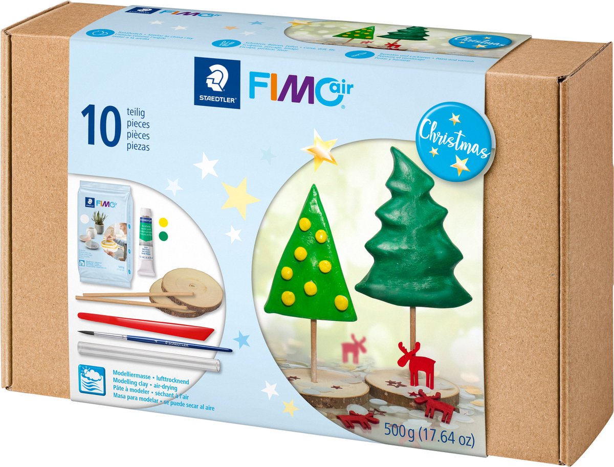 Fimo air - plastilina de secado al aire - set navideño