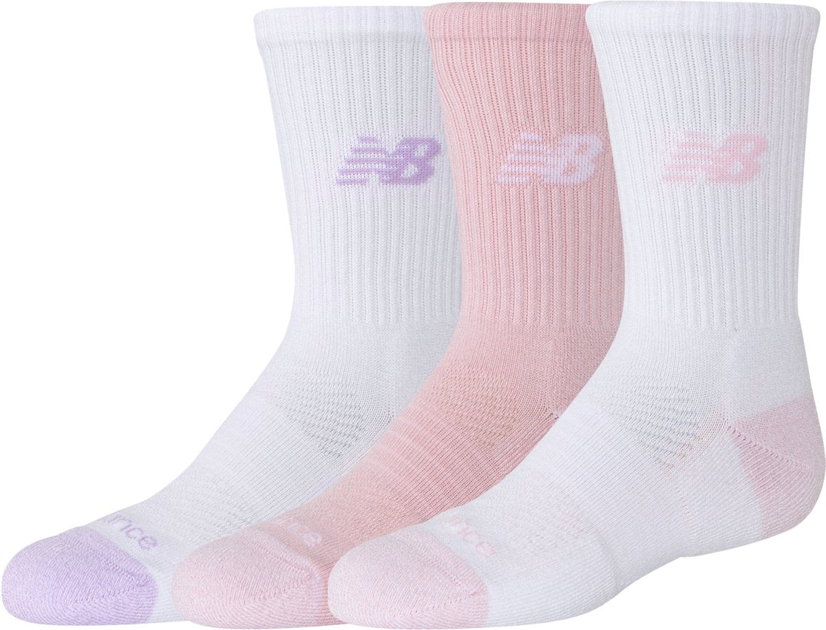 New balance youth active crew socks 3 pack unisex sportsokken - assorted