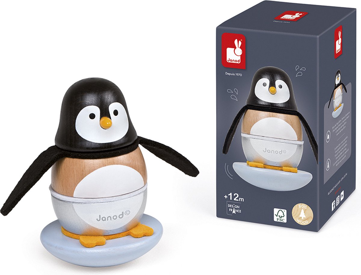 Janod - zigolos - bicchiere impilato - pinguino