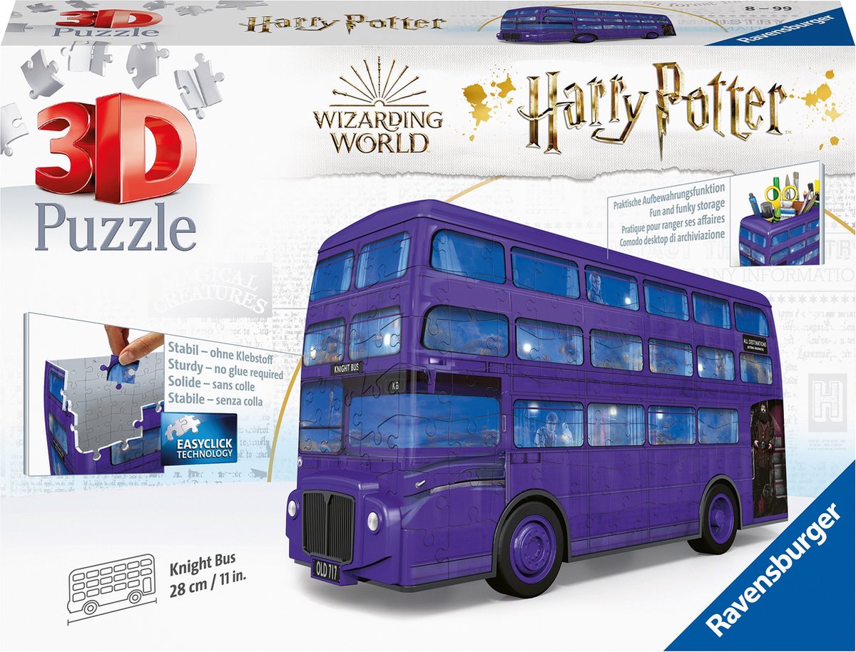 Autobus Ravensburger Harry Potter - puzzle 3D - 216 pezzi