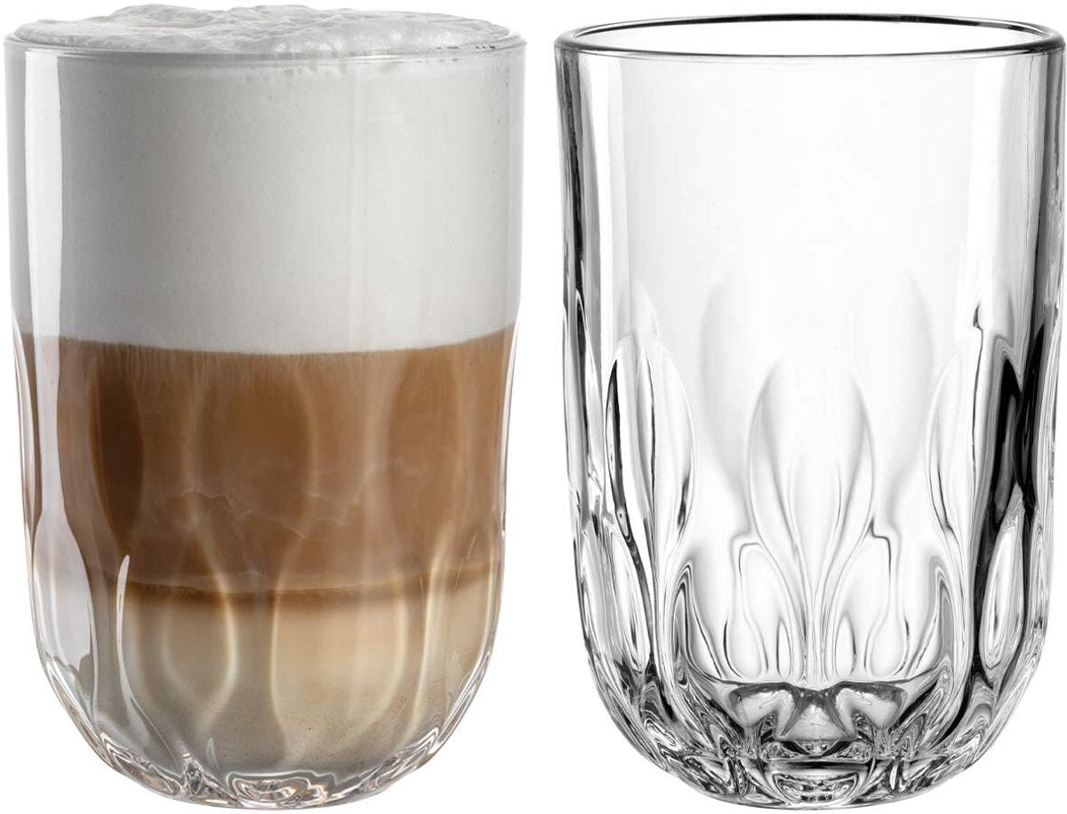 Leonardo gocce 3 bicchiere latte macchiato 390ml - set 2