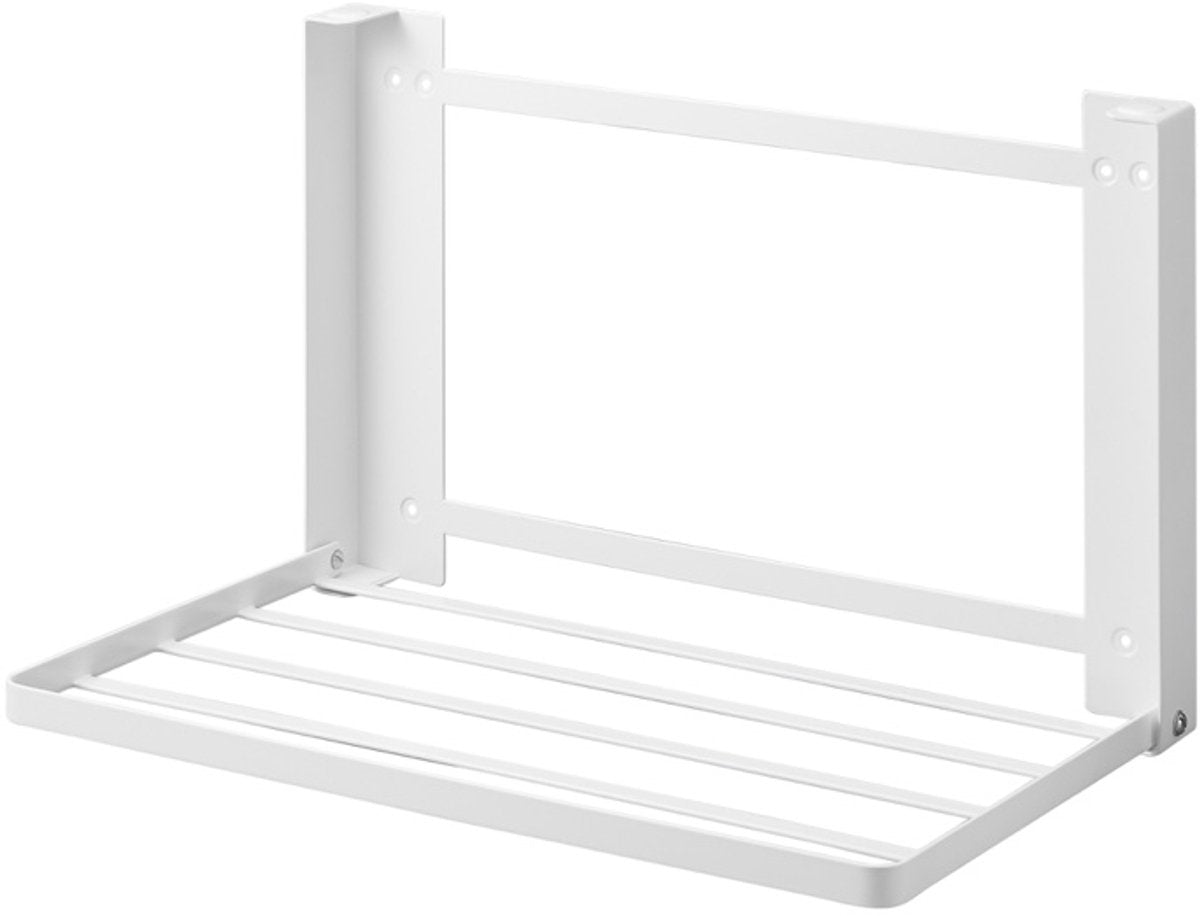 Yamazaki foldable wall shelf - tower - white