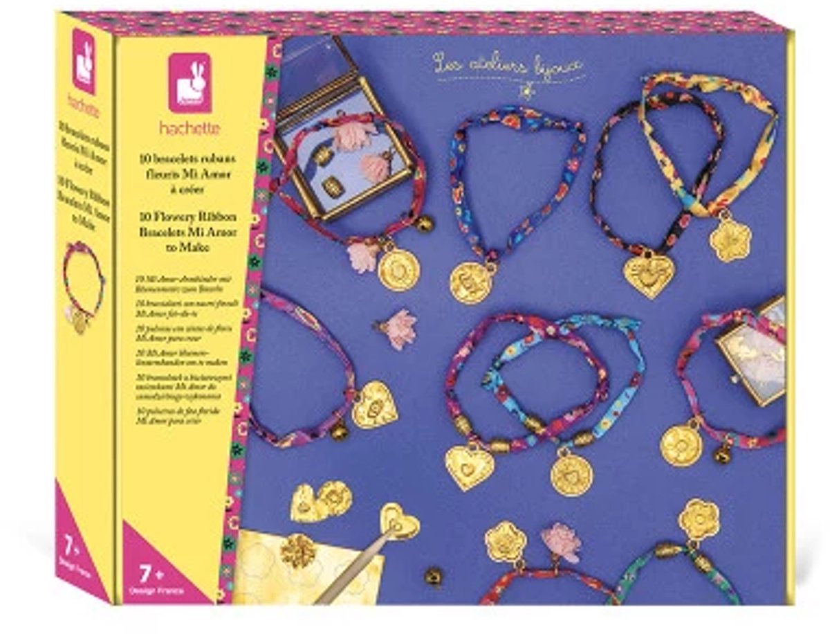 Janod - estudio - confección de pulseras bijoux - flores