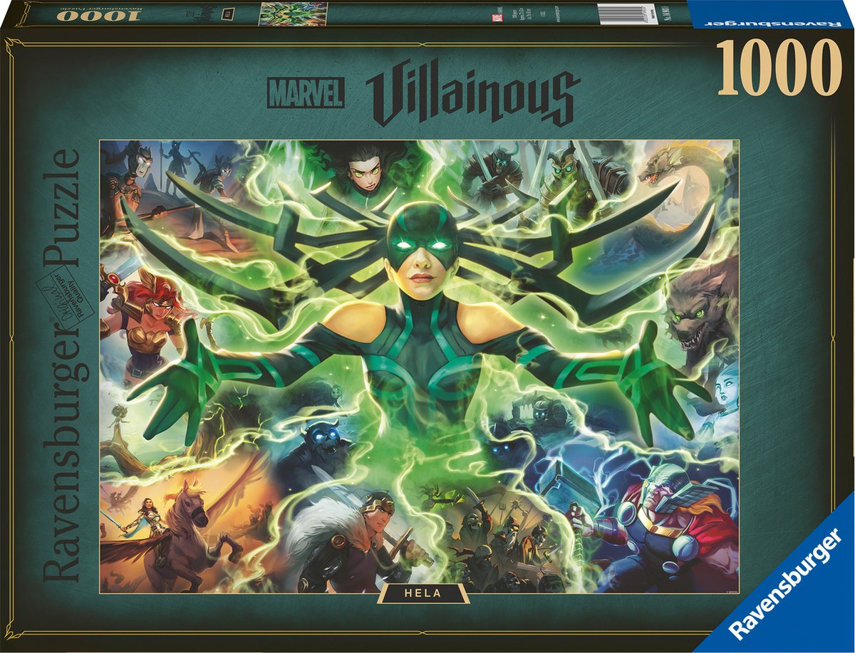 Ravensburger Puzzle Marvel Villainous Hela - Puzzle - 1000 pezzi
