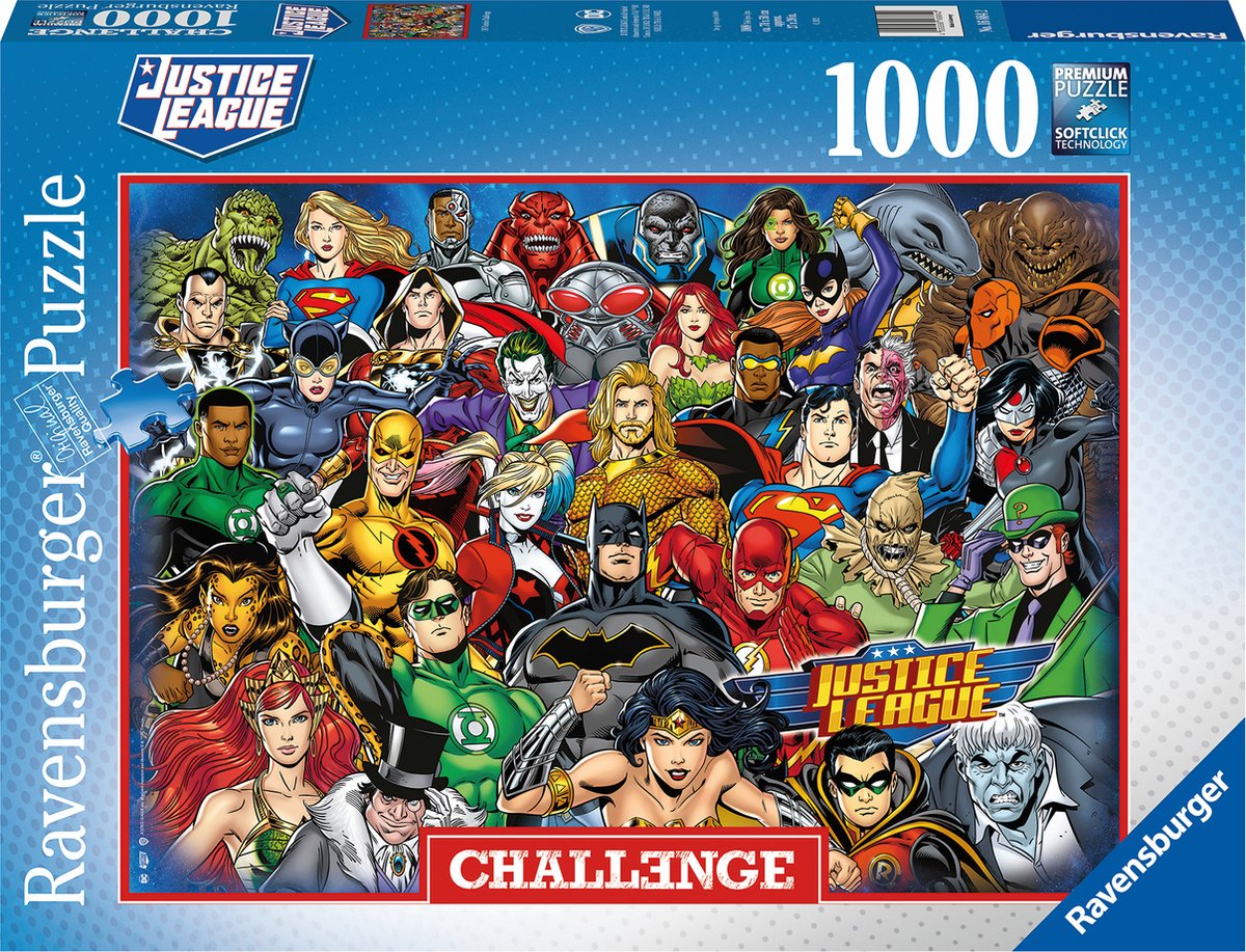 Ravensburger puzzle dc comics - puzzle - sfida da 1000 pezzi