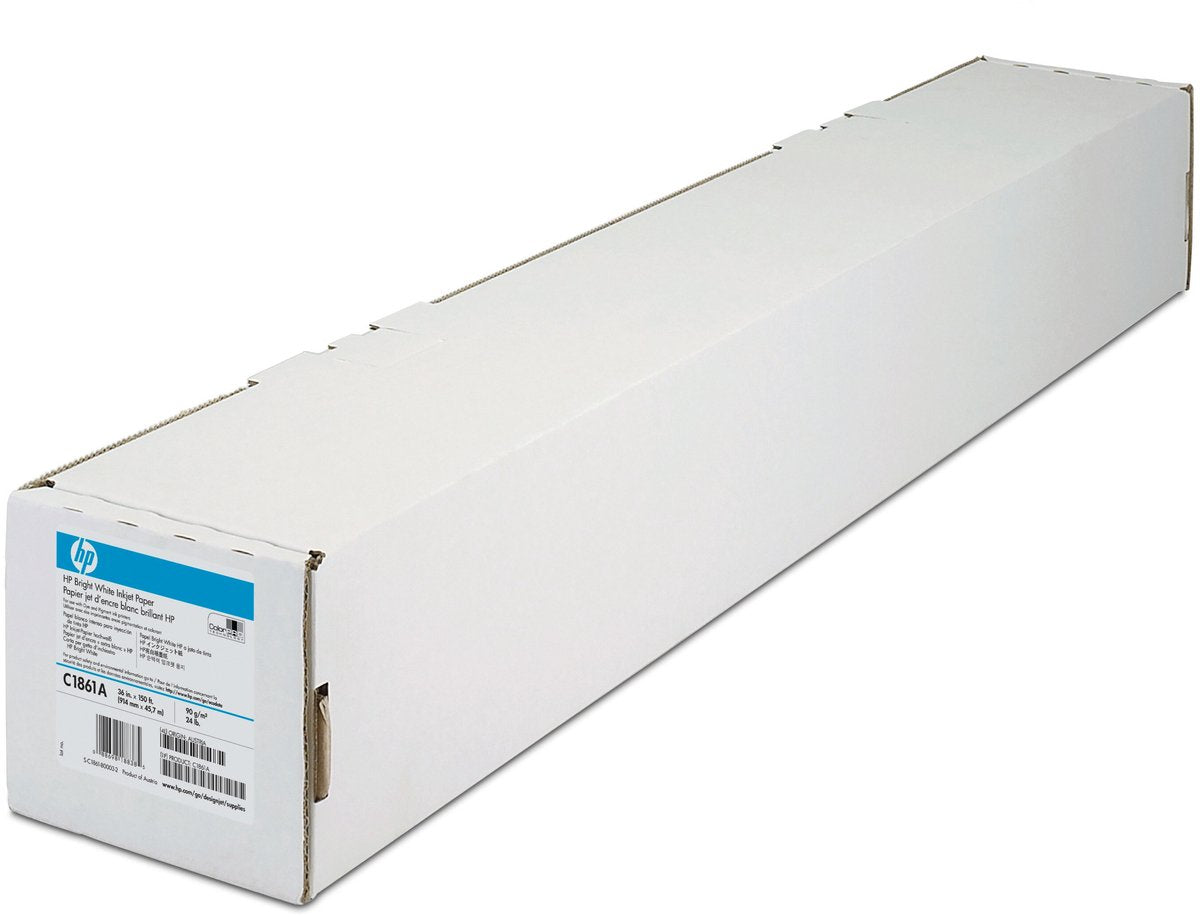 Rotolo carta hp per plotter q1444a luminosità bianco opaco 90 g m²