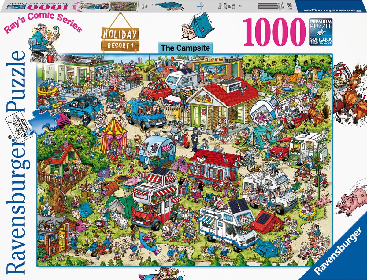 RAVENSBURGER Holiday Resort 2 Il campeggio Legpuzzel, 1000st.