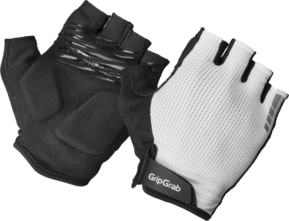 Gripgrab - explr padded korte vinger zomer fietshandschoenen met padding - unisex - wit