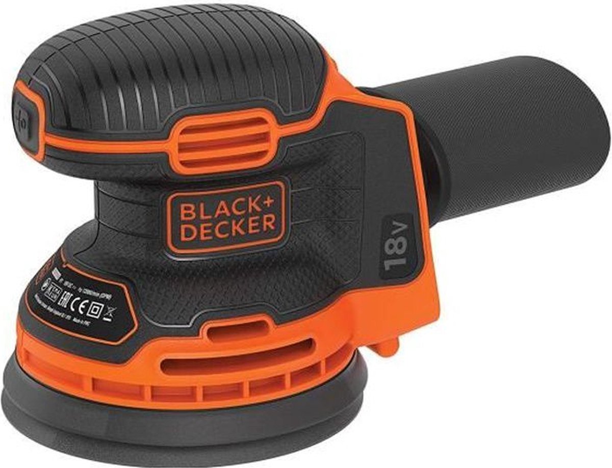 Black+decker 18v levigatura eccentrica m. senza batteria e caricabatterie - bdcros18n-xj