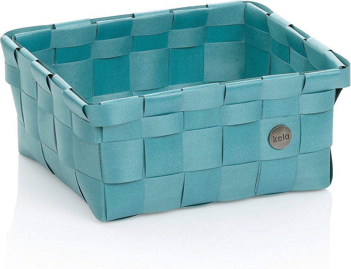 Bagno Kela - cestino neo 19x23x10 cm - plastica riciclata - blu