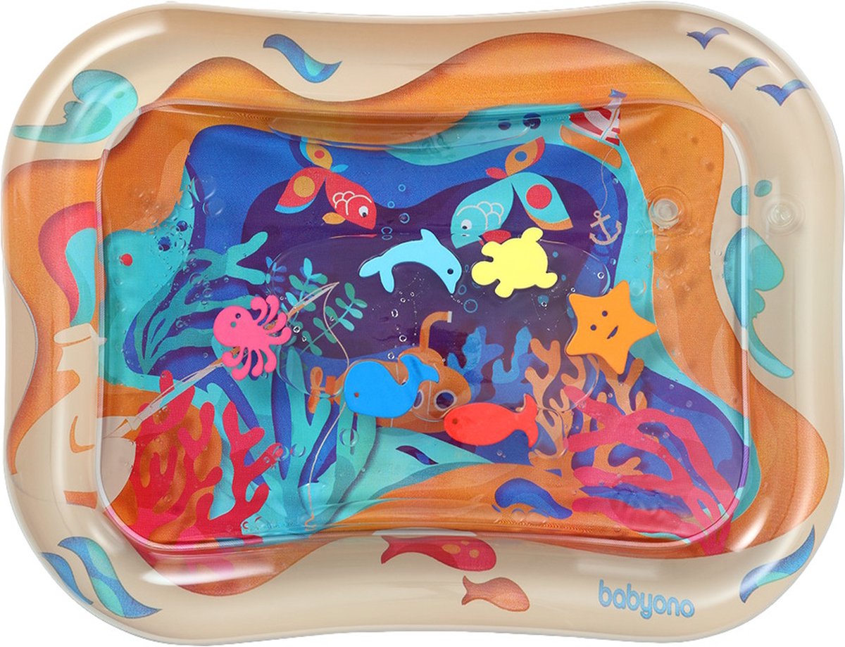 Colchoneta hinchable de agua Babyono baby ono coral reef