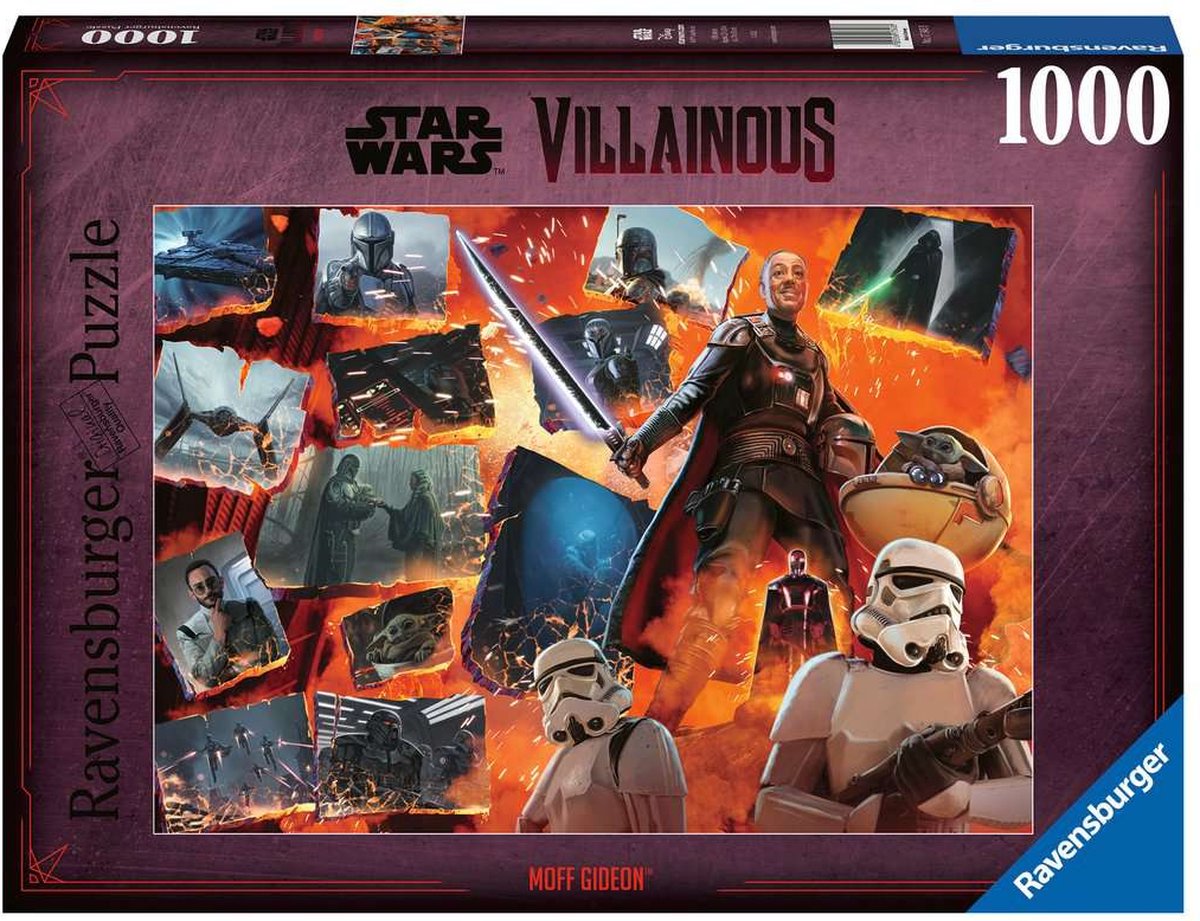 Ravensburger puzzle star wars villainous: moff gideon - puzzle - 1000 pezzi