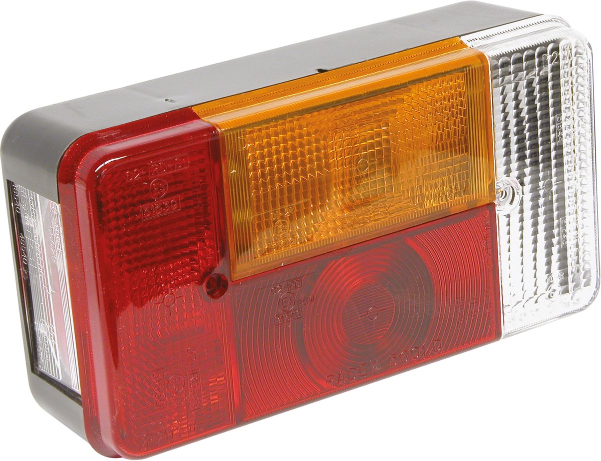 Carpoint achterlicht rechts 5 functies 12v 19 cm rood wit geel