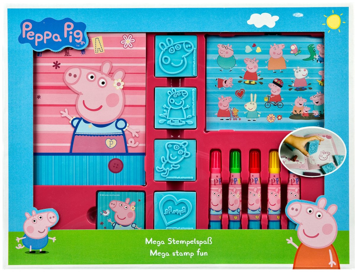 Mega Mega Stamping Color Set Peppa Pig