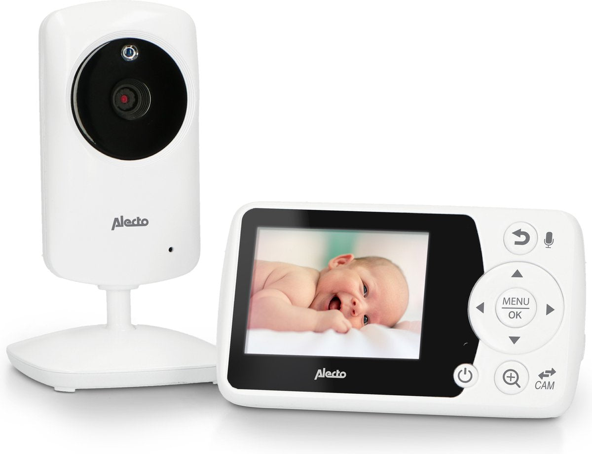 Alecto dvm-64 - baby monitor con fotocamera - display della temperatura - bianco