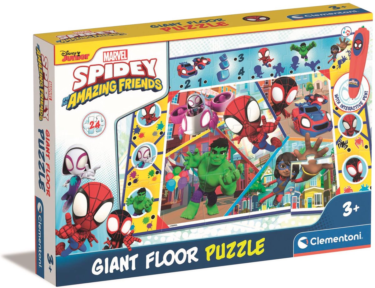 Clementoni Floor Puzzle gran interactivo - Spidey
