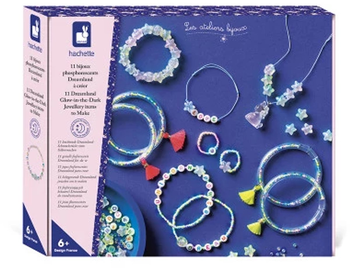 Janod - atelier - creare gioielli - brillano al buio