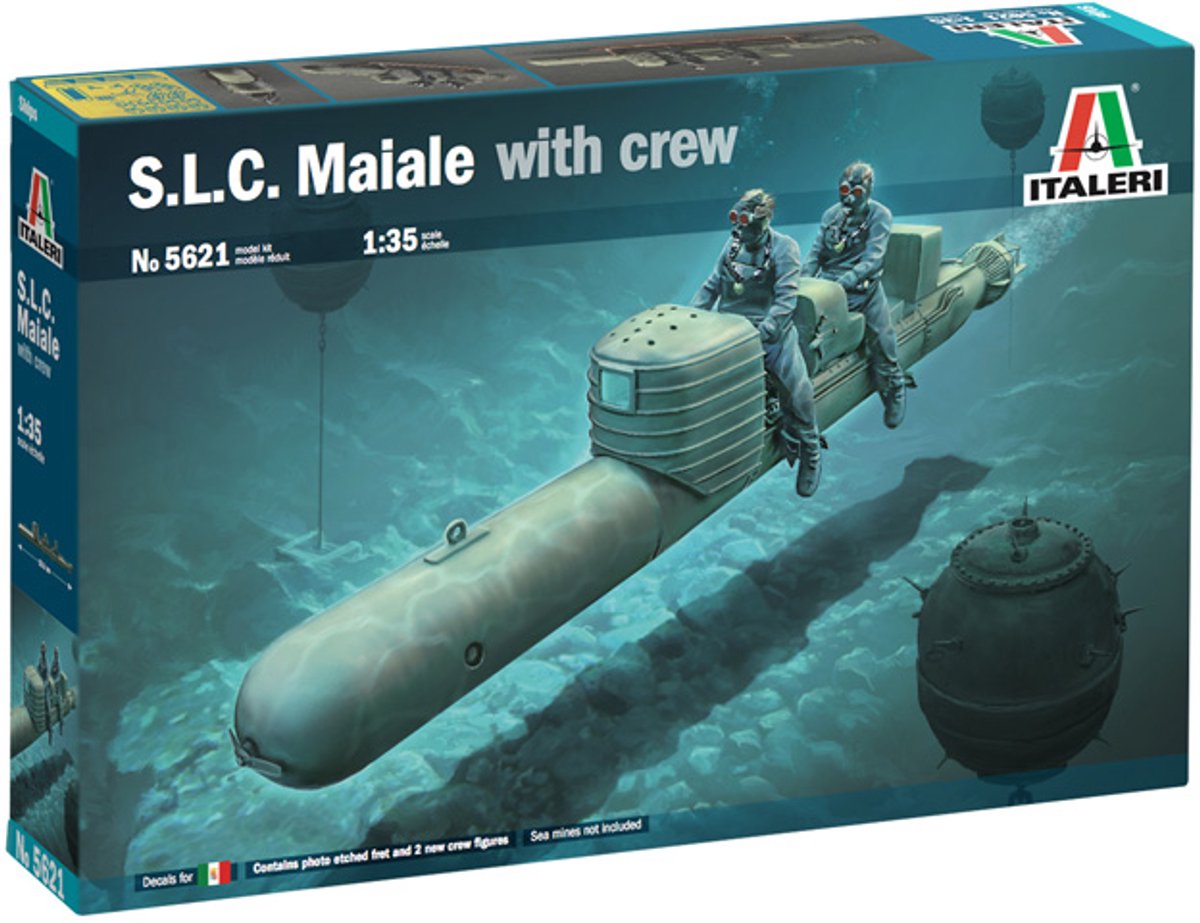 Kit modello Italeri veicoli militari - 5621 s.l.c. maiale con equipaggio in plastica - 1:35 - modellismo