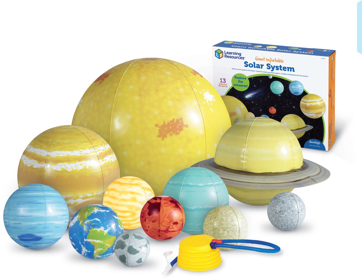 Set di risorse didattiche gonfiabili giganti per il sistema solare - 3+