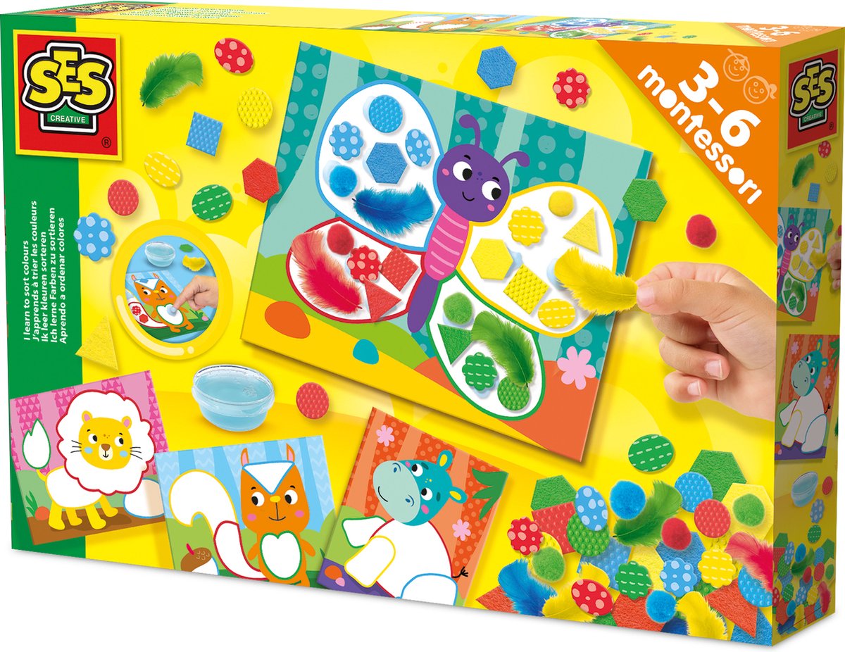 Clasificar seis colores y materiales | 2 piezas