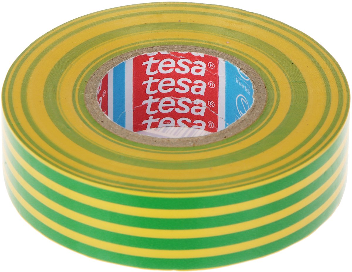 Tesa flex - cinta aislante - 20x19 mm - gris - PVC