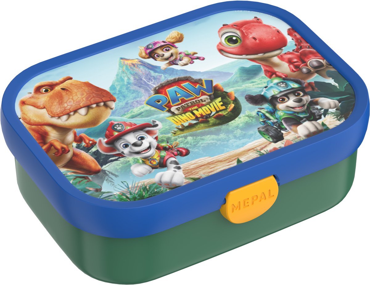 Mepal Lunch Box Campus - 750 ml - Lunch Box con scomparti per bambini - Adatto per 4 panini - Paw Patrol Dino