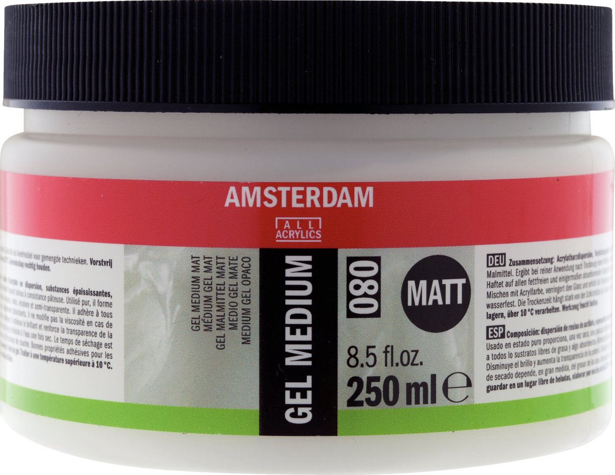 Amsterdam gel medio mate 080 tarro 250 ml