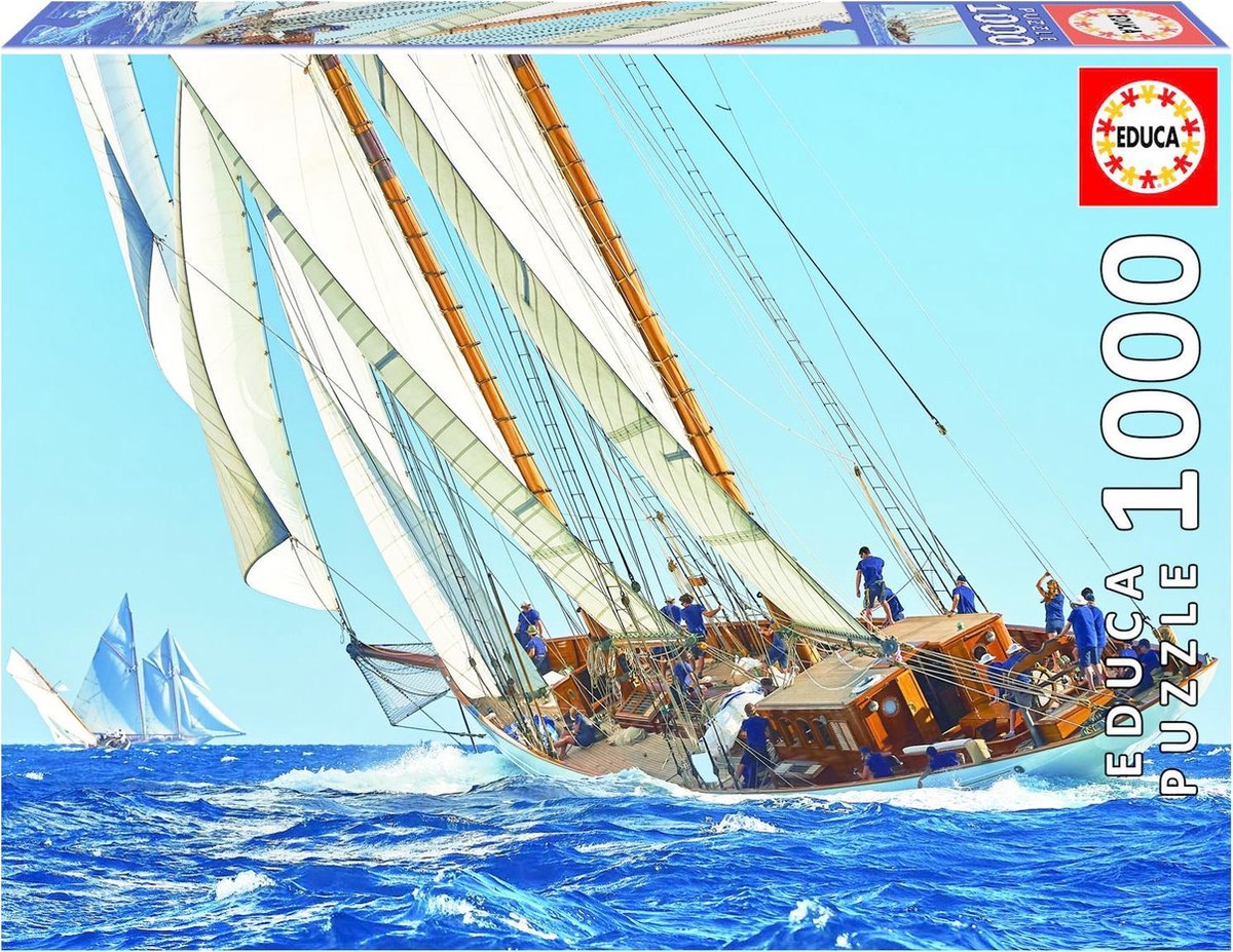 Educa jigsaw puzzle - sailing yacht - puzzle - 1000 pieces