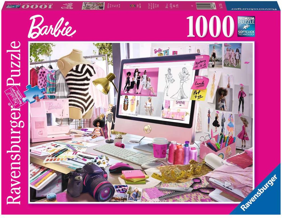 Puzzle Ravensburger Barbie, icona della moda - puzzle - 1000 pezzi
