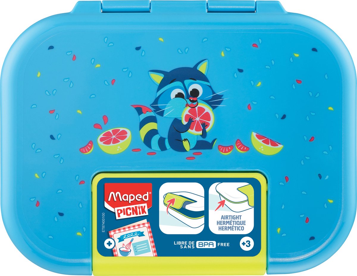 Maped office lonchera maped - taza infantil de acero inoxidable con estampado de conejo, 0,9 litros
