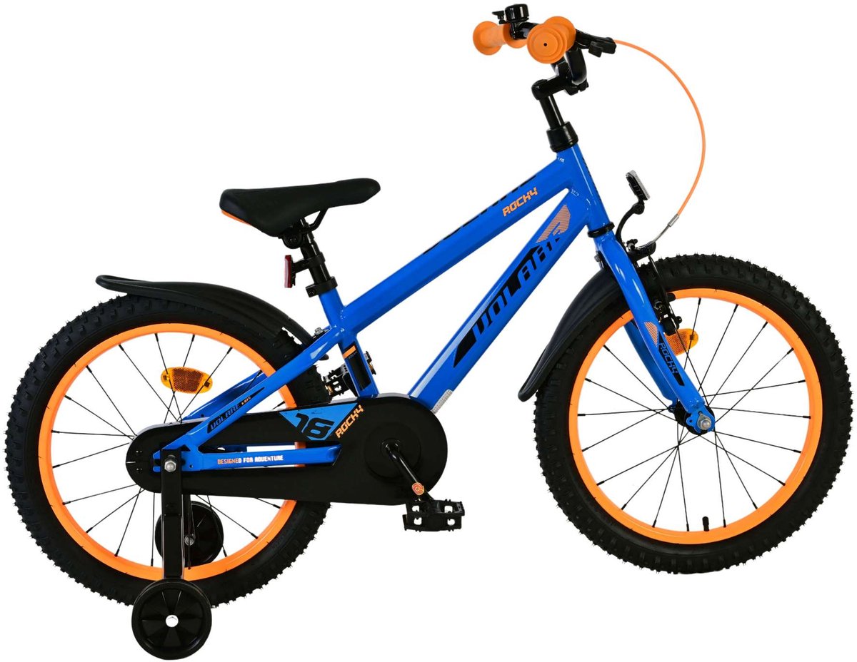 Bicycle per bambini rocciosi di Vlatare - ragazzi - 18 pollici - blu
