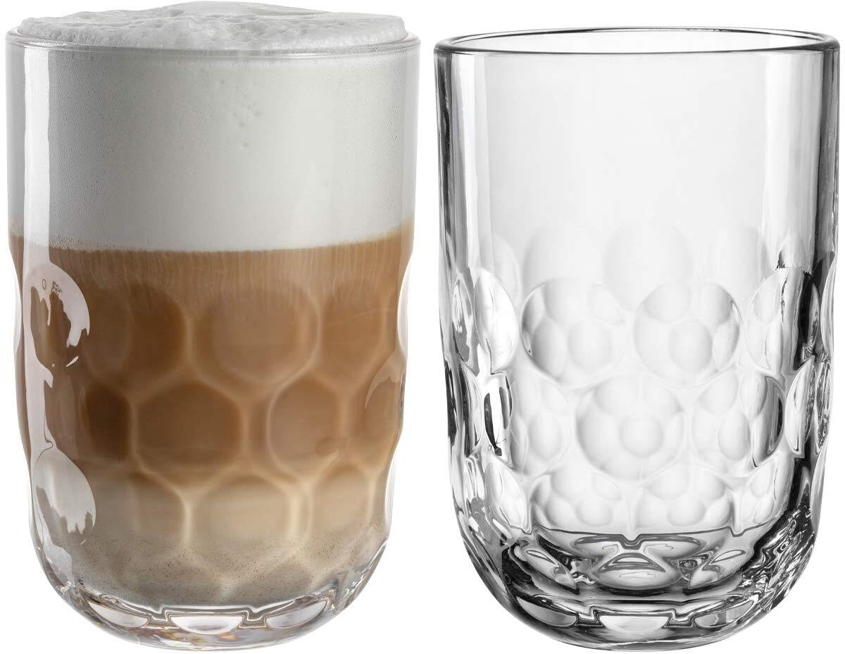 Leonardo gocce 1 bicchiere latte macchiato 390ml - set 2