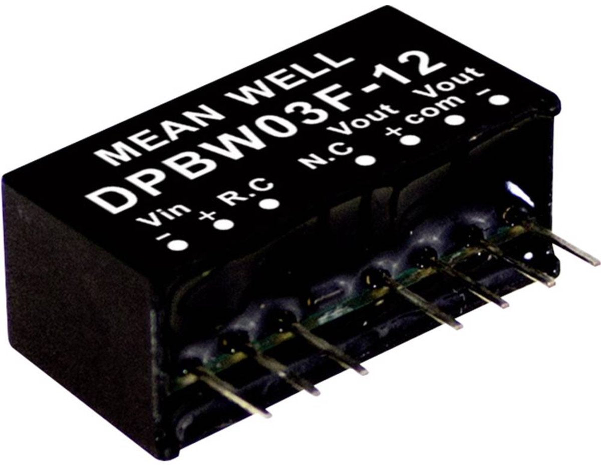 MW mean well dpbw03f-05 módulo convertidor dc dc 300 ma 3 w número de salidas: 2 x contenido 1 pieza(s)
