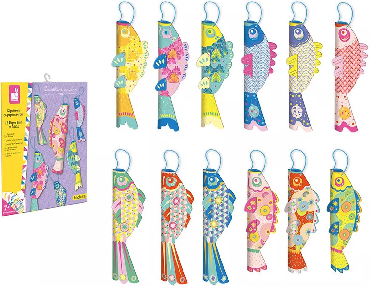 Janod - les ateliers du calme - paper fish folding craft kit