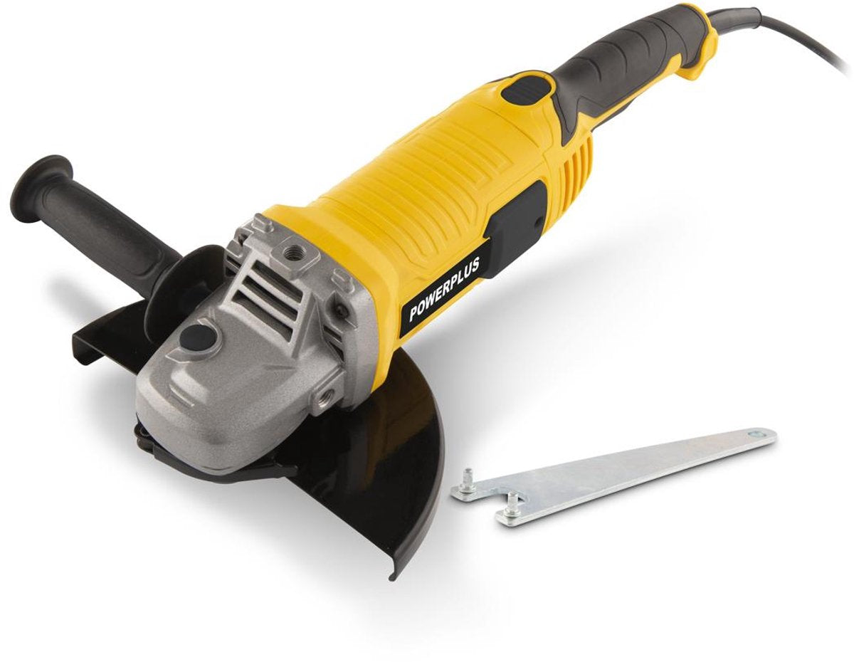 Amoladora angular eléctrica powerplus powx0606 - amoladora 2400w - disco abrasivo 230mm ᴓ, herramienta eléctrica compacta