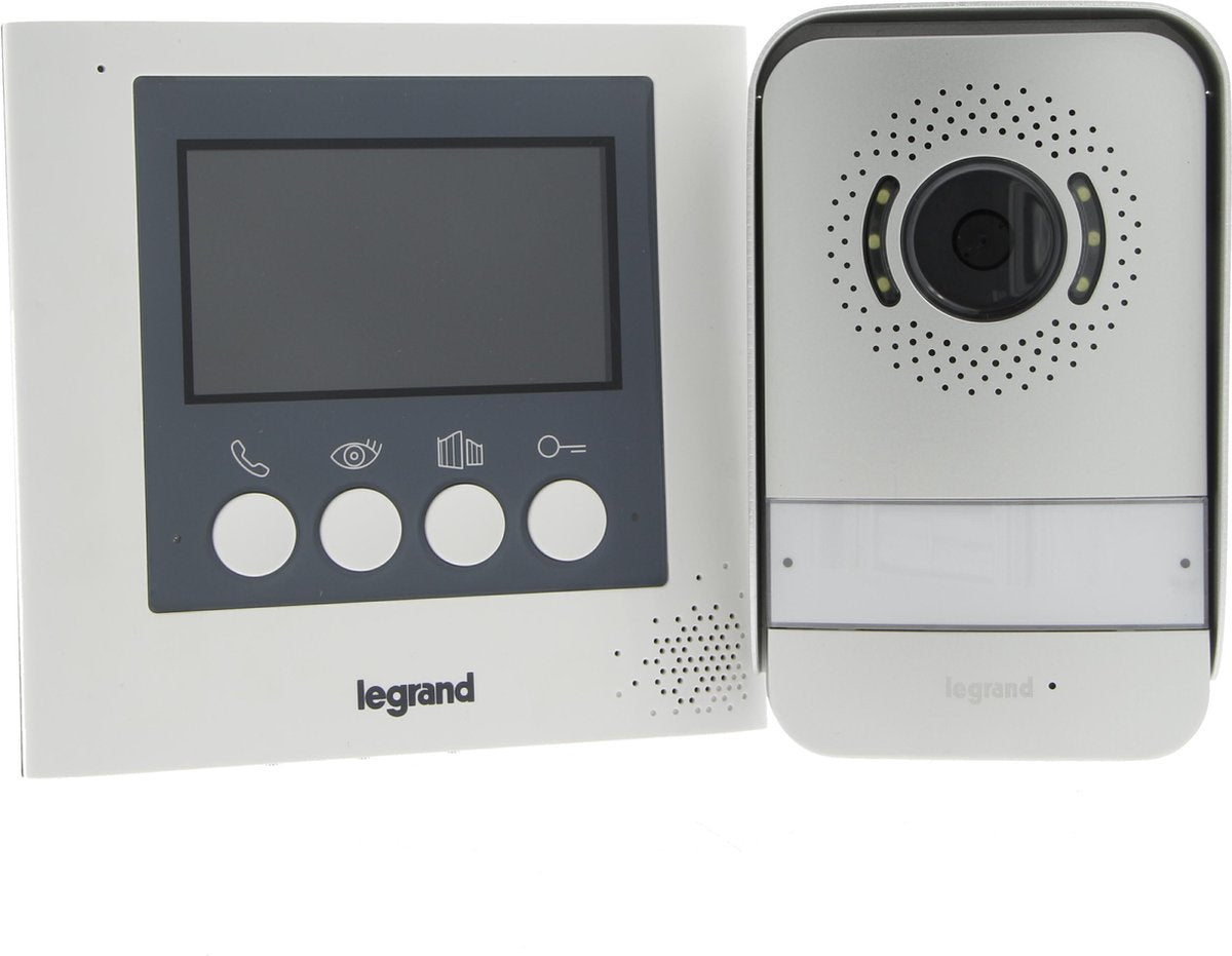 Legrand 360° videofoon systeem - grijs - 4,3 kleurenscherm