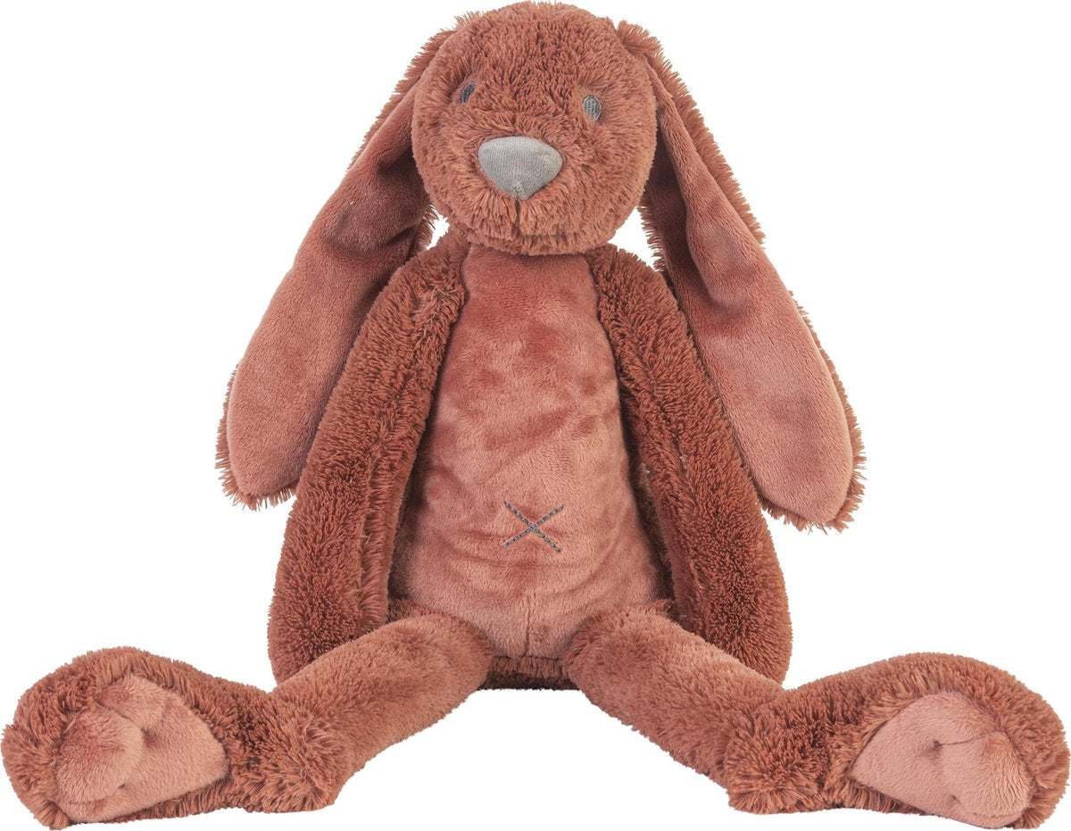 Happy horse konijn richie knuffel 58cm - roestbruin - baby knuffel