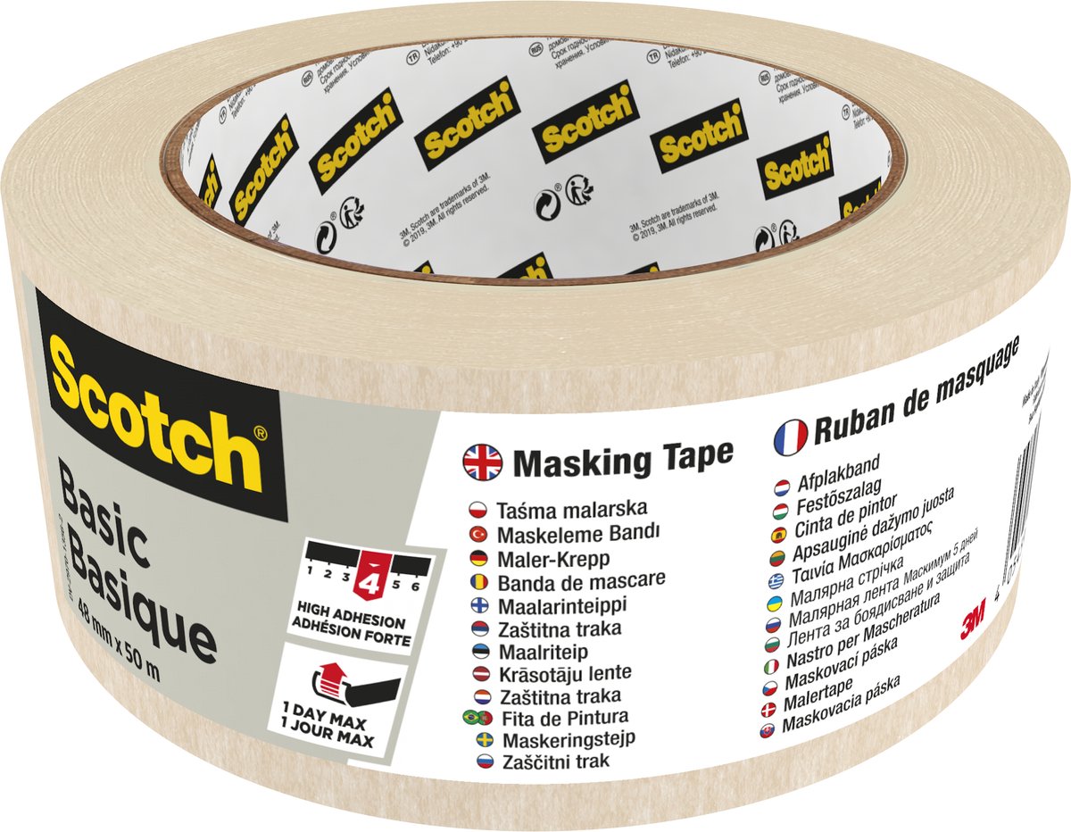 Cinta adhesiva escocesa basic 48mmx50m beige |